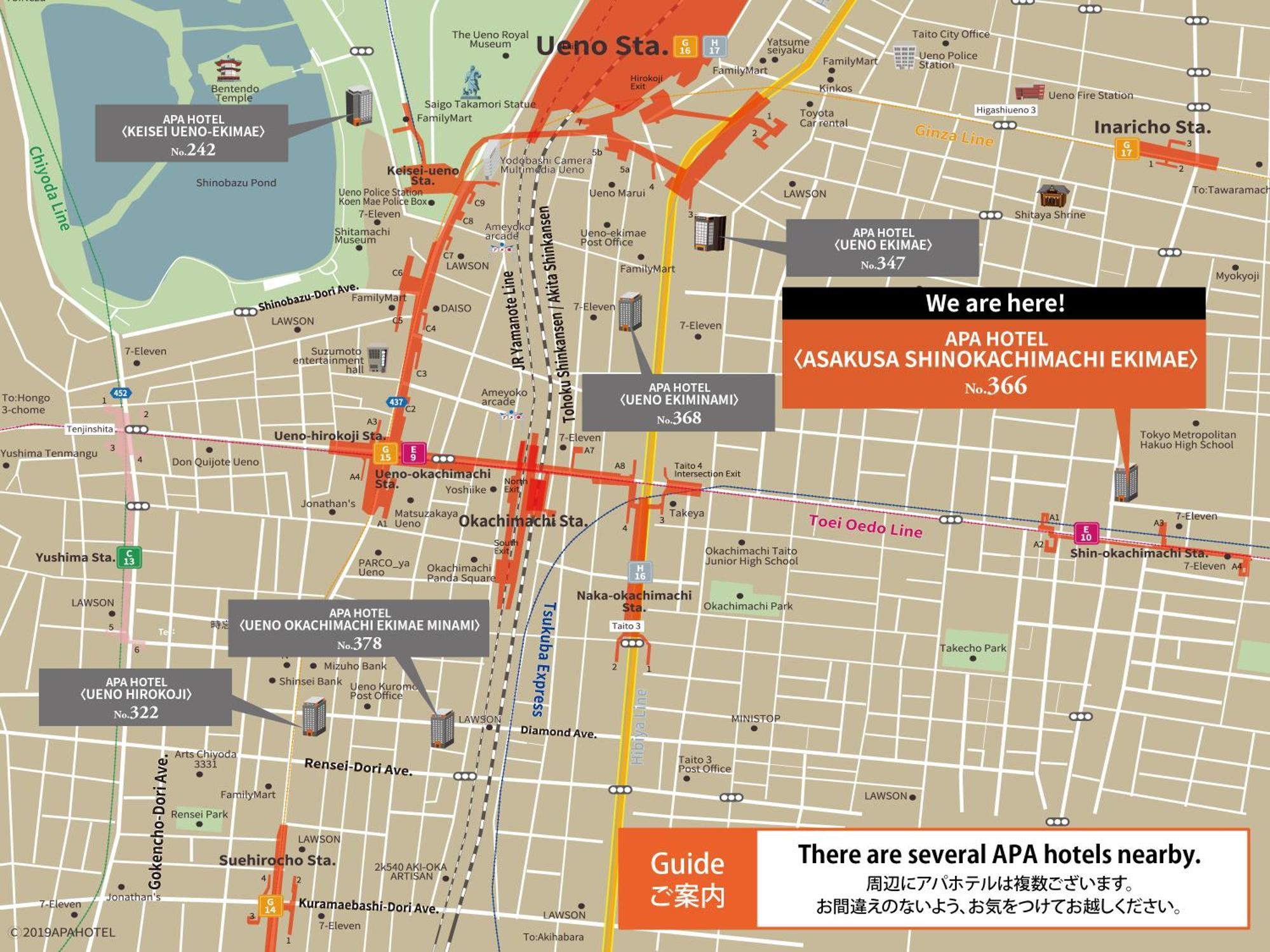 Apa Hotel Asakusa Shin Okachimachi Ekimae Prefektura Tokio Exteriér fotografie
